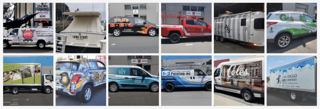 Vehicle wraps and Graphics at Sign It San Diego. 3220 Kurtz St, San Diego, CA 92110. (619) 255-3322